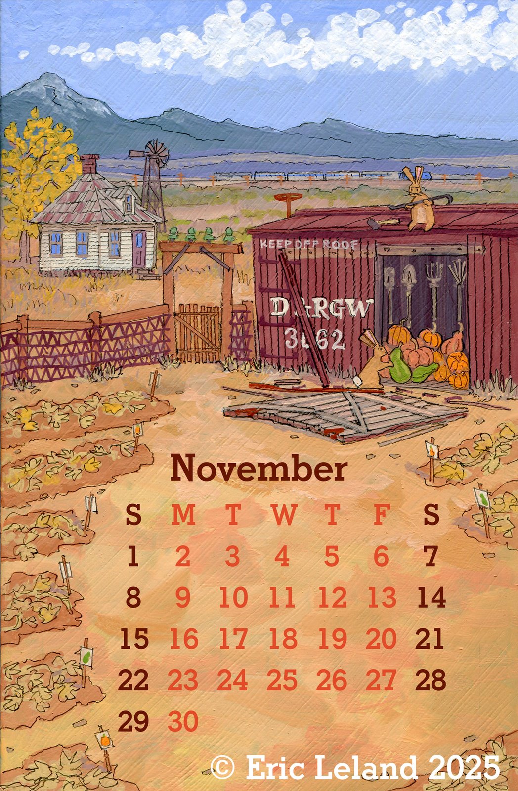 The Produce Is Not Safe: A 2026 Calendar | Eric Leland's Manufactory